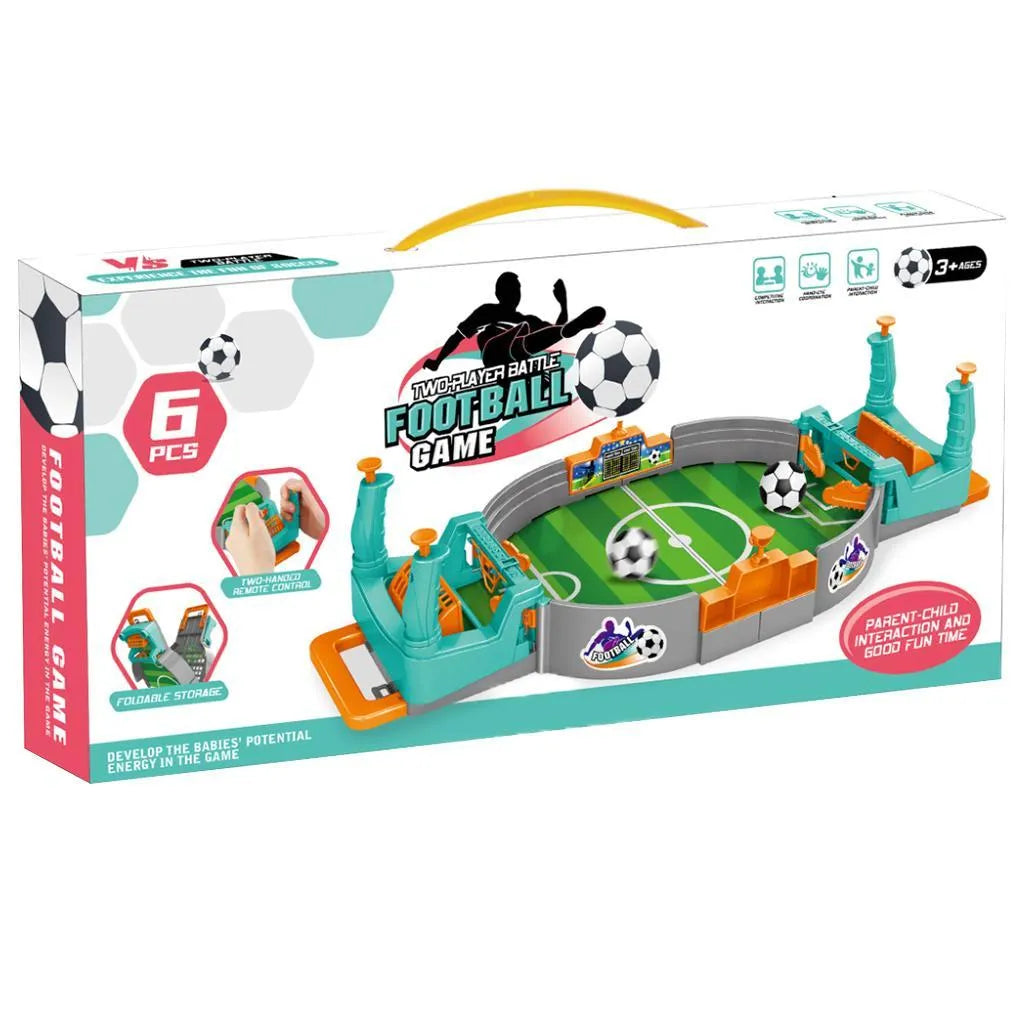 Tabletop Soccer Game Pink Purple for Kids 3-12