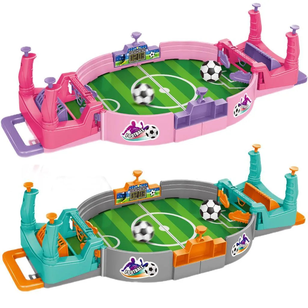 Tabletop Soccer Game Pink Purple for Kids 3-12