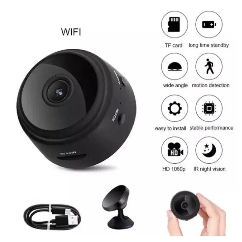 WiFi Remote Surveillance Camera Black ABS Plastic No Punching