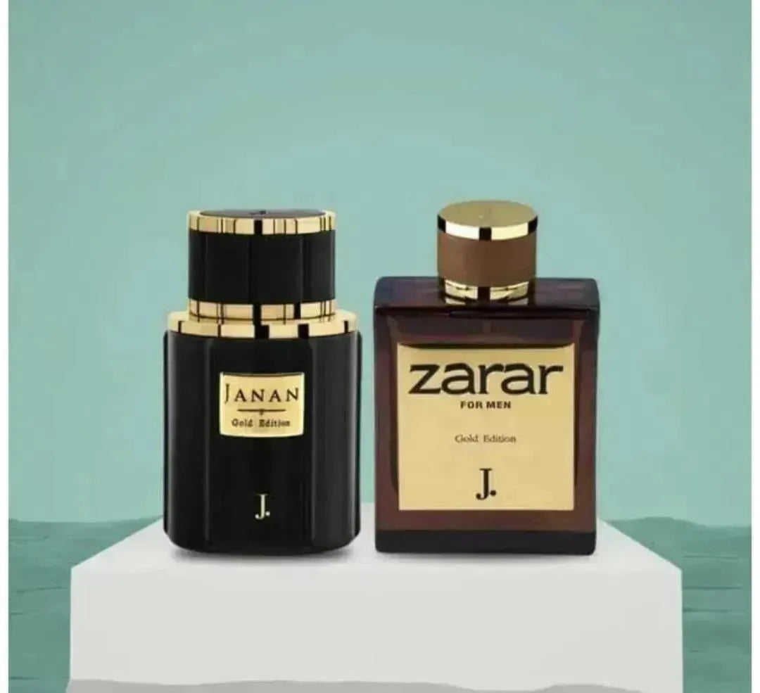 Janan Zarar Unisex Perfume Pack of 2 Gold Edition