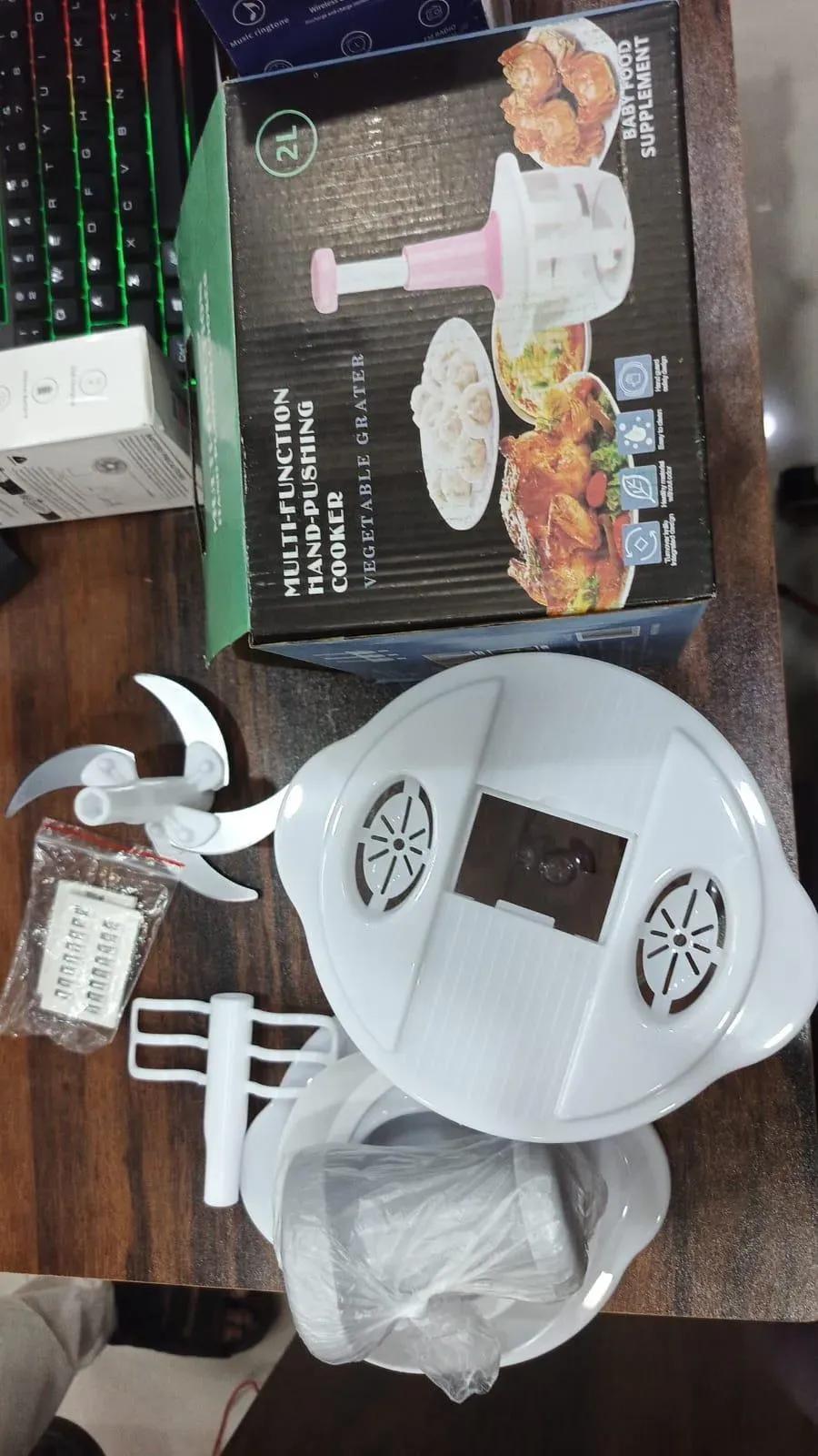 9 in 1 Manual Food Chopper with Accessories 2000ML