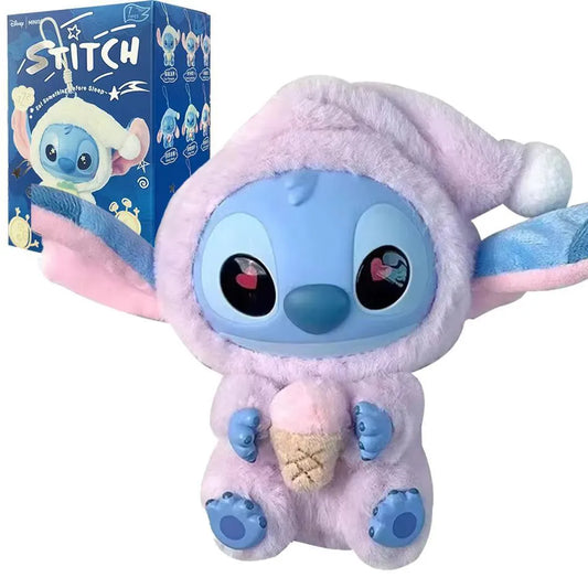 Disney Stitch Plush Toy Ice Cream Theme Pink Blue