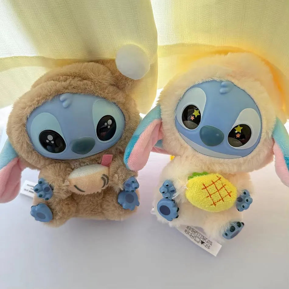 Disney Stitch Plush Toy Ice Cream Theme Pink Blue