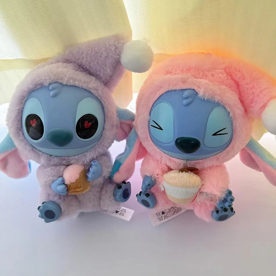 Disney Stitch Plush Toy Ice Cream Theme Pink Blue