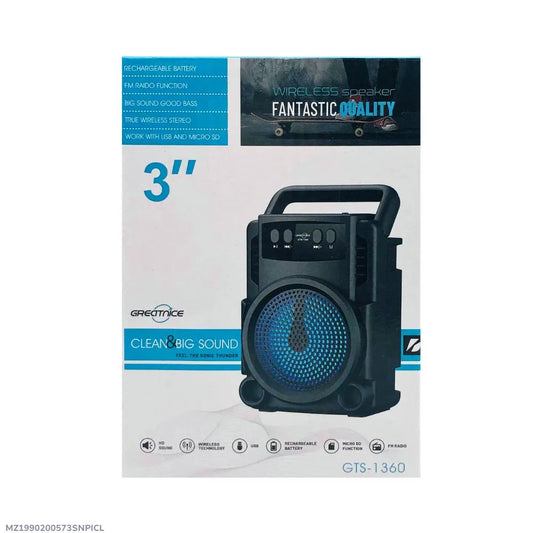 GTS-1360 Wireless Bluetooth Speaker (3")