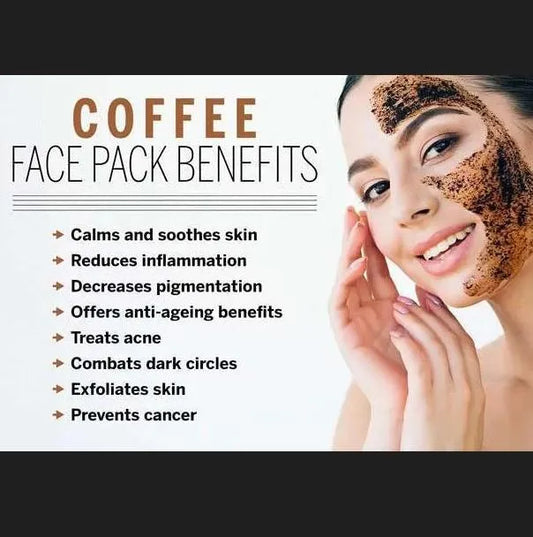 Coffee Skin Whitening Facial kit All Skin Type With Bleach| Pack Of 7 | Organic Coffee Facial