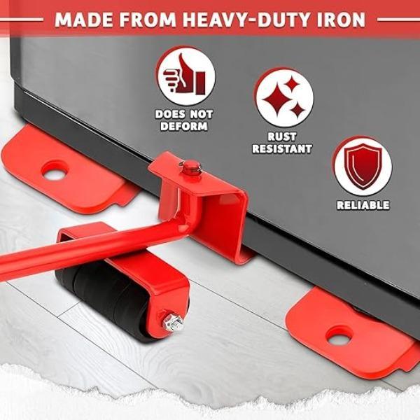 Red Metal Furniture Mover Tool Set 11.9" 2.0 1 Ratings