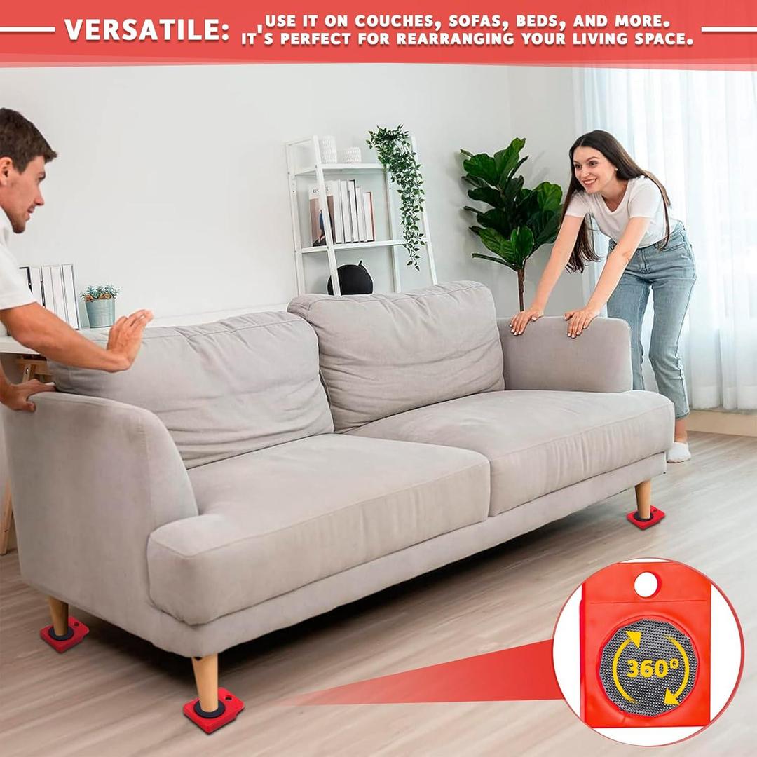Red Metal Furniture Mover Tool Set 11.9" 2.0 1 Ratings