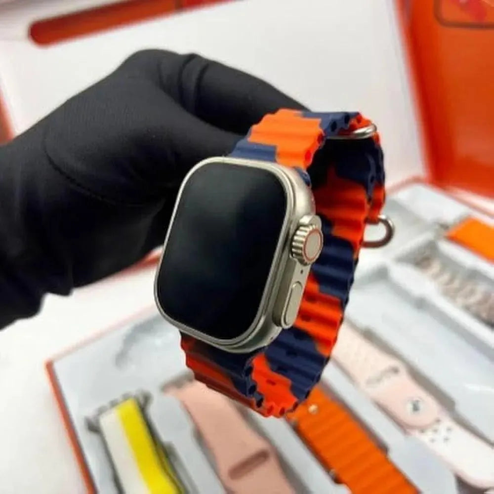 Ultra Smart Watch with 7 Color Straps